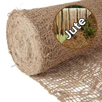 NOOR Natürliche Jute Böschungsmatte - Erosionsschutzmatte für Garten - 1,22 x 50 m 500g/m²
