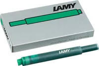 LAMY Großraum-Tintenpatronen T10 grün im Blister 5 Patronen