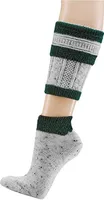 krautwear Herren Trachtenstrümpfe Trachtensocken Loferl 2tlg (Wadenwärmer + Socken) Tweedgarn (grün 43-46)