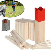 LARS360 Viking Kubb Original, hra Viking Klasické hry z borovicového dreva s taškou odolnou proti poveternostným vplyvom