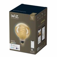 Philips WiZ laditelná bílá 8718699786830 LED žárovka Filament Globe E27 6,5W/390lm G200 2000-5000K