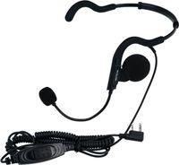 Retevis Walkie-Talkie-Headset, Hinterkopfhörer, verstellbarer Kopfhörer mit Boom-Mikrofon, kompatibel mit RT24 RT27 RT85 RT86