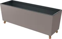 nabbi Kunststoff-Pflanzgefäß auf Beinen DUC800N 77 cm - mocca