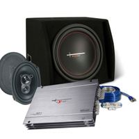 Excalibur X2 | 4-Kanal Endstufe / 30cm Bassbox / 6x9`Oval Lautsprecher und 10mm² Kabel SET