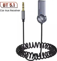 USB Bluetooth 3.5mm AUX Audio Adapter Kabel Auto BT v 5.1 Empfänger Spiralkabel