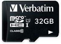 Verbatim 32GB Micro SDHC, 32768 MB, Micro Secure Digital High-Capacity (MicroSDHC), 10 MB/s, Blase