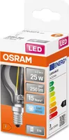 Osram LED Filament Leuchtmittel Tropfen 2,5W = 25W E14 klar 250lm FS 840 Neutralweiß 4000K
