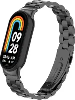 Strap-it Xiaomi Smart Band 8 Stahlarmband (Schwarz)