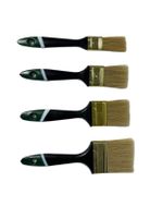 & Tapezierbedarf Malerpinsel 12 tlg Set Flachpinsel 25/38/50/63 mm je 3 Garten & Heimwerken Baumarkt Maler 
