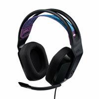 Logitech G335 Wired Gaming Headset, ausklappbares Mikrofon, 3,5-mm-Buchse, viskoelastische Schaumstoffpolster, Kompatibelmit PC, PlayStation, Xbox, Nintendo Switch - Schwarz