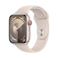 Apple Watch Series 9/ GPS/ Cellular/ 41mm/ Star White Aluminium Case/ Star White Loop Sport Strap