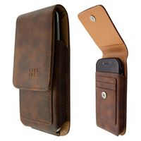 caseroxx Handy Outdoor Tasche passend für Cat S42 / S42 H+ mit abnehmbaren und drehbaren Gürtelclip in braun