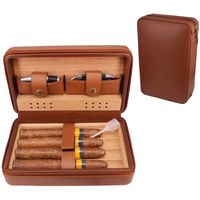 3xTobacco  Cigar Humidor Luftbefeuchter Bar Typ Rectangle Humidor Silber 