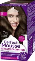 Schwarzkopf Perfect Mousse Permanent Foam Colouration 450 Warm Brown Level 3 92.5ml
