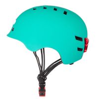 Bezpečnostná helma BLUETOUCH modra s LED diódou - M