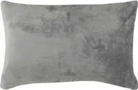 Przytulna poszewka na poduszkę "Celina", w rozmiarze "40 x 60 cm" - Szara - Poszewka na poduszkę z zamkiem błyskawicznym