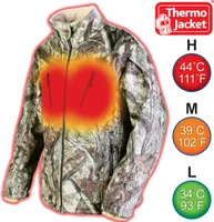 Vyhrievaná outdoorová bunda THERMO JACKET CAMOUFLAGE veľkosť M