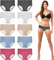 TEXEMP 5er - 10er Pack Damen Slips Baumwolle Unterwäsche Schlüpfer Pants | B267 - XXL - 10 Stück