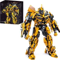 Bausteine KBox V5007 Gelbes Robotermodell MOC Klemmbausteine 5692 Teile