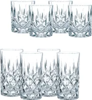 Nachtmann 4 x dlhé poháre na nápoje a 4 x poháre na whisky Noblesse 8-dielna súprava 0089208-0 + 0089207-0