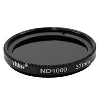 vhbw Graufilter ND-Filter ND1000 37 mm kompatibel mit Digitalkamera, Analogkamera