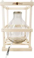 Alberts Premium Selection Weithals-Glasballon 25 Liter im Holzgestell