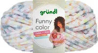 Gründl Funny Color, Chenillegarn,Babywolle,100g/120m,100% Polyester orange-grau Color (06)