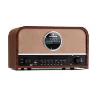 Auna Tragbarer DAB-Radio mit CD-Player, FM/DAB/DAB+ Radio mit Bluetooth + AUX, Stereoanlage mit LCD-Display, Fernbedienung, Digital Radio mit CD, MP3 & Streaming, DAB-Radio Klein, Netzbetrieben