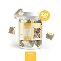 KAUDAS Hundesnack KäsePur - 2× 150g gefriergetrockneter Käse - 326g Rohgewicht