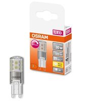 OSRAM Dimmbare LED PIN Lampe mit G9 Sockel, Warmweiss (2700K), 350 Lumen, klares Glas, Single-Pack
