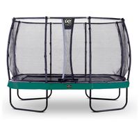 EXIT Elegant Premium Trampolin 244x427cm mit Deluxe Sicherheitsnetz - grün