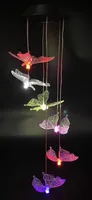 abc HOME | Solarhängeleuchte Schmetterlinge | LEDs | Solarpanel | Lichtsensor | Farbwechsel | 68 cm H
