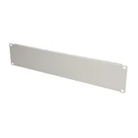 Extralink 2U 19" Blindplatte, Rack-Schrankabdeckung, Aluminiumkonstruktion, verbessert Geräteleistung , Grau