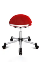 Topstar Fitness Hocker "Sitness Half Ball" rot