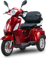 Seniorenmobil Elektromobil Senioren Roller BILI BIKE SHINO G2 GEL mit Straßenzulassung, Dreirad, TRIKE, 1000 W, 60V 20Ah, 25 km/h, Rot
