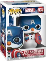Marvel: Holiday - Captain America Cap Snowman 532 - Funko Pop! - Vinyl Figur