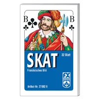 Hra Classic Skat, francouzský vzor, 32 karet ve skládací krabičce Ravensburger 27002