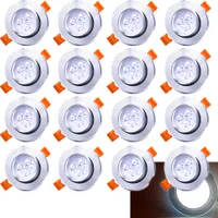 VINGO 20x LED zapuštěné reflektory zapuštěné reflektory otočné 3W světelný zdroj stropní světlo zapuštěné světlo studená bílá zapuštěné stropní světelné skvrny 230V¡