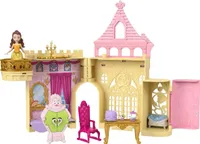 Mattel HPL52 - Disney Princess - Belle's Schloss, Puppe mit 8 Teilen