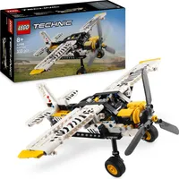 LEGO Technic Propellerflugzeug, Baubares Flugzeug Spielzeug für Kinder, Geschenk für Jungen und Mädchen ab 8 Jahren, Modellflugzeug mit drehendem Propeller und 4-Zylinderkolbenmotor 42198