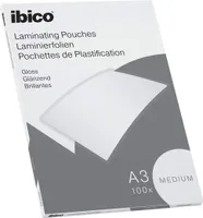 ibico Basics Laminierfolientasche DIN A3 glänzend 200 mic 100 Stück