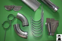 Dachrinnenset mit 3 m Rinnen Größe 7 tlg / 280 er / 127 mm Durchmesser 9 m