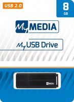 MyMedia USB 2.0 Stick 8GB, schwarz