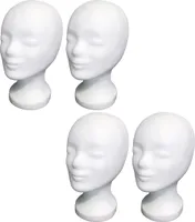 4 x FP Styroporkopf weiss - TOP Markenqualität  (mit Loch im Boden)
