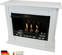 etanolový a gélový krb model Emily Premium White vrátane 21 ks. Sady