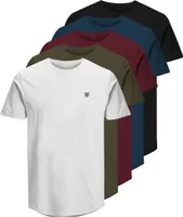 5-pack JACK & JONES pánske tričká Tee SS Crew Neck