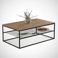 Skye Decor, Etna - Caucasian Oak, Couchtisch, Kaukasische Eiche, 100 % MELAMINBESCHICHTETE SPANPLATTEN, 95 x 55 x 43 cm