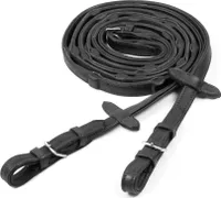 Schockemöhle Sportovní otěže Durasoft Reins Grip 16 mm Black / Silver WB