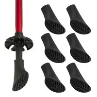 MidGard Nordic Walking Pads Ersatzpads - Gummifüße Gummipuffer für Asphalt  6 Stück