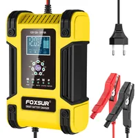 12A 7-Stufen Autobatterie Ladegerät für Nass-/GEL/SLA/LiFePO4/Blei-Säure/AGM Batterien, 12V/24V Smart Ladegerät/Wartungsgerät für ATV,